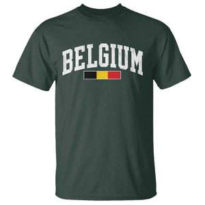 Vintage Belgium Flag Graphic T Shirt Belgian Pride Patriotic Gift TS10 Print Your Wear