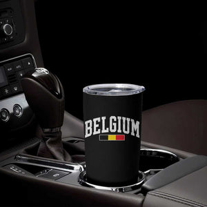 Vintage Belgium Flag Graphic Tumbler Cup Belgian Pride Patriotic Gift TS10 Print Your Wear