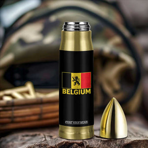 Vintage Belgium Soccer Flag with Lion Graphic Bullet Tumbler Belgian Football Pride Gift for Fans TS10 Print Your Wear