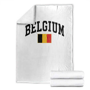 Vintage Belgium Throw Blanket Belgian Soccer Football Pride Gift for Fans TS10 White Print Your Wear