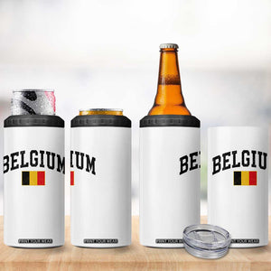 Vintage Belgium 4 in 1 Can Cooler Tumbler Belgian Soccer Football Pride Gift for Fans TS10 Print Your Wear