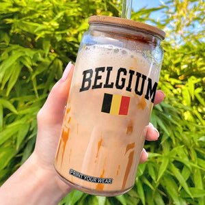 Vintage Belgium Glass Can Belgian Soccer Football Pride Gift for Fans TS10 White Print Your Wear