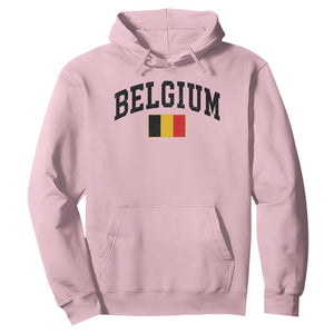 Vintage Belgium Hoodie Belgian Soccer Football Pride Gift for Fans TS10 Light Pink Print Your Wear