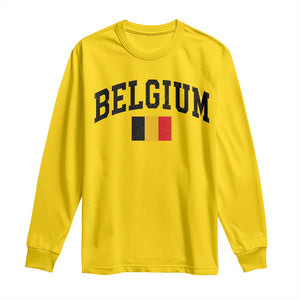 Vintage Belgium Long Sleeve Shirt Belgian Soccer Football Pride Gift for Fans TS10 Daisy Print Your Wear