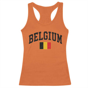 Vintage Belgium Racerback Tank Top Belgian Soccer Football Pride Gift for Fans TS10 Orange Print Your Wear