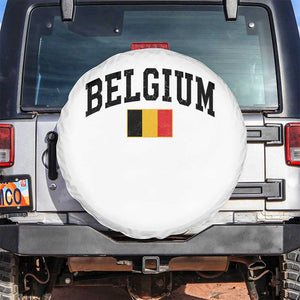 Vintage Belgium Spare Tire Cover Belgian Soccer Football Pride Gift for Fans TS10 No hole White Print Your Wear