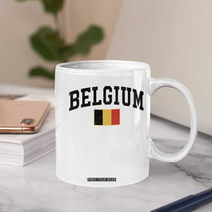 Vintage Belgium Coffee Mug Belgian Soccer Football Pride Gift for Fans TS10 Print Your Wear