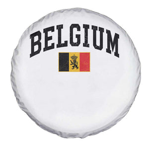 Vintage Belgium Spare Tire Cover Lion Royal Flag Graphic Belgian Soccer Football Pride Gift for Fans TS10 Print Your Wear