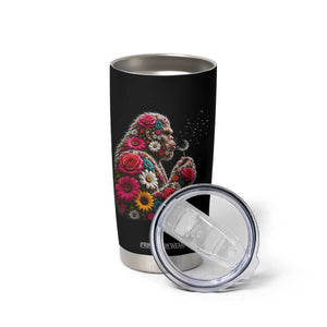 Floral Bigfoot Blowing Wishes Dandelion Tumbler Cup Vintage Sasquatch Art Botanical Wildlife Graphic TS10 Print Your Wear