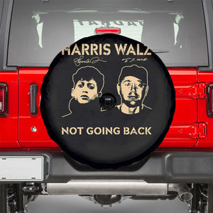 Harris Walz Spare Tire Cover Retro We Are Not Going Back TS10 Black Print Your Wear