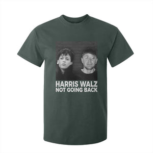 Harris Walz T Shirt For Kid Vintage We Are Not Going Back TS10 Dark Forest Green Print Your Wear