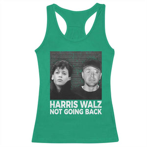 Harris Walz Racerback Tank Top Vintage We Are Not Going Back TS10 Irish Green Print Your Wear