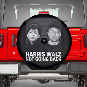 Harris Walz Spare Tire Cover Vintage We Are Not Going Back TS10 Black Print Your Wear