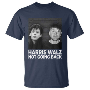 Harris Walz T Shirt Vintage We Are Not Going Back TS10 Navy Print Your Wear