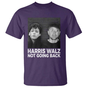 Harris Walz T Shirt Vintage We Are Not Going Back TS10 Purple Print Your Wear
