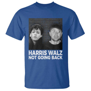 Harris Walz T Shirt Vintage We Are Not Going Back TS10 Royal Blue Print Your Wear