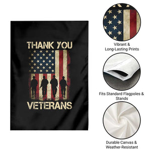 Thank You Veterans Garden Flag Veterans Day Patriotic American Flag TS10 Print Your Wear