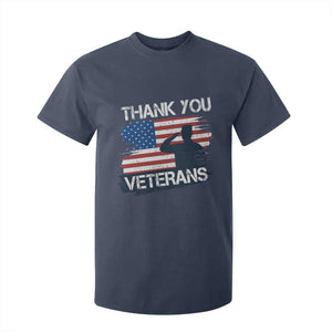 Thank You Veterans T Shirt For Kid Never Forget Veterans Military Appreciation US Flag TS10 Navy Print Your Wear