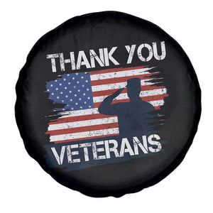 Thank You Veterans Spare Tire Cover Never Forget Veterans Military Appreciation US Flag TS10 Print Your Wear