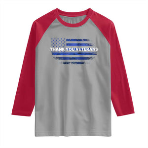 Thank You Veterans Raglan Shirt Never Forget Veterans Day Grunge American Flag TS10 Sport Gray Red Print Your Wear