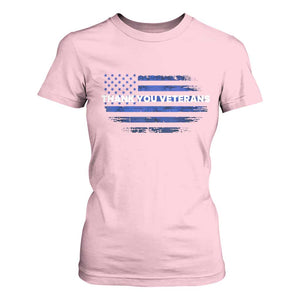 Thank You Veterans T Shirt For Women Never Forget Veterans Day Grunge American Flag TS10 Light Pink Print Your Wear