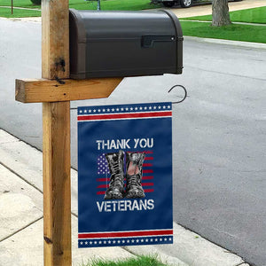 Thank You Veterans Garden Flag American Flag Military Supportive Veterans Day TS10 Classic Blue Red Print Your Wear