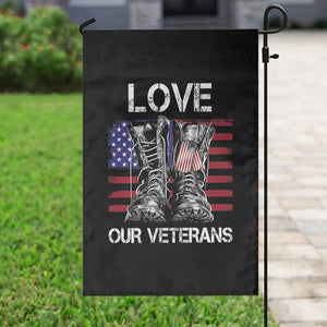 Love Our Veterans Garden Flag American Flag Military Supportive Veterans Day TS10 Print Your Wear