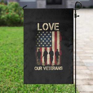 Love Our Veterans Garden Flag US Veterans Day Proud Military Family US Flag TS10 Print Your Wear