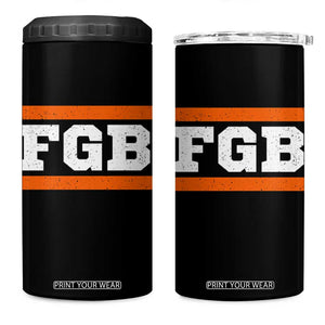 BF Game Day 4 in 1 Can Cooler Tumbler FGB Football Fans TS10 One Size: 16 oz Black Print Your Wear