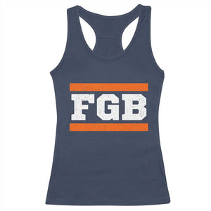 BF Game Day Racerback Tank Top FGB Football Fans TS10 Navy Print Your Wear