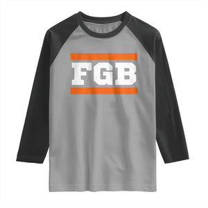 BF Game Day Raglan Shirt FGB Football Fans TS10 Sport Gray Black Print Your Wear