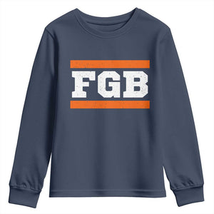 BF Game Day Youth Sweatshirt FGB Football Fans TS10 Navy Print Your Wear