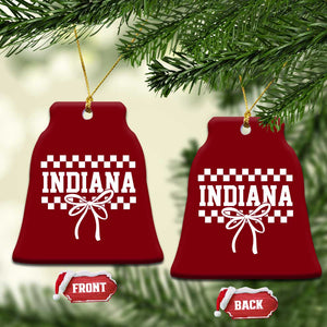 Retro Indiana Ceramic Ornament Coquette Bow Checkered Women Girls Kids TS10 Print Your Wear