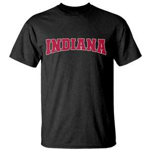 Retro Indiana T Shirt Vintage Athletic Sports Style 80s 90s Red Design TS10 Black Print Your Wear