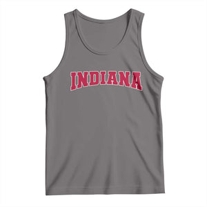 Retro Indiana Tank Top Vintage Athletic Sports Style 80s 90s Red Design TS10 Deep Heather Print Your Wear