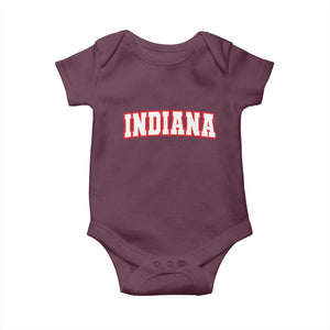 Indiana Fan Baby Onesie Vintage Athletic Sports Game Day TS10 Maroon Print Your Wear
