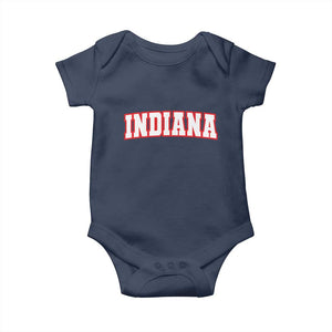 Indiana Fan Baby Onesie Vintage Athletic Sports Game Day TS10 Navy Print Your Wear