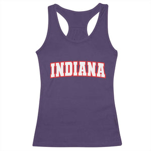 Indiana Fan Racerback Tank Top Vintage Athletic Sports Game Day TS10 Purple Print Your Wear