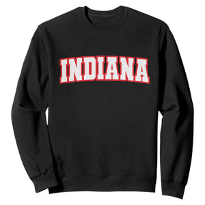 Indiana Fan Sweatshirt Vintage Athletic Sports Game Day TS10 Black Print Your Wear