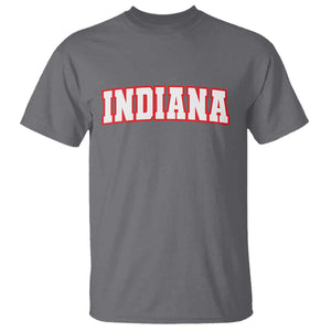 Indiana Fan T Shirt Vintage Athletic Sports Game Day TS10 Charcoal Print Your Wear