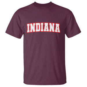 Indiana Fan T Shirt Vintage Athletic Sports Game Day TS10 Maroon Print Your Wear