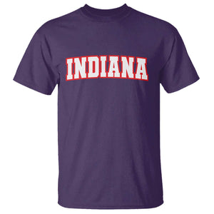 Indiana Fan T Shirt Vintage Athletic Sports Game Day TS10 Purple Print Your Wear