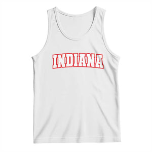 Indiana Fan Tank Top Vintage Athletic Sports Game Day TS10 White Print Your Wear