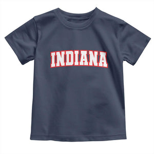 Indiana Fan Toddler T Shirt Vintage Athletic Sports Game Day TS10 Navy Print Your Wear