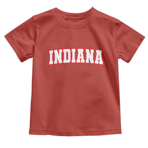 Indiana Fan Toddler T Shirt Vintage Athletic Sports Game Day TS10 Red Print Your Wear
