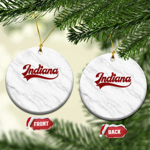 Retro Indiana Ceramic Ornament Vintage City Athletic Sports Game Day TS10 1pc White Marble Print Your Wear