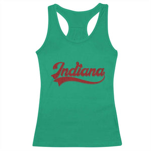 Retro Indiana Racerback Tank Top Vintage City Athletic Sports Game Day TS10 Irish Green Print Your Wear