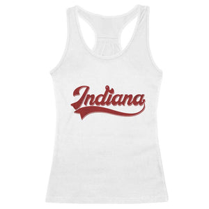 Retro Indiana Racerback Tank Top Vintage City Athletic Sports Game Day TS10 White Print Your Wear