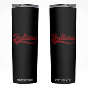 Retro Indiana Skinny Tumbler Vintage City Athletic Sports Game Day TS10 Black Print Your Wear