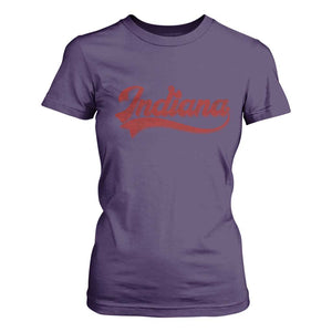 Retro Indiana T Shirt For Women Vintage City Athletic Sports Game Day TS10 Purple Print Your Wear